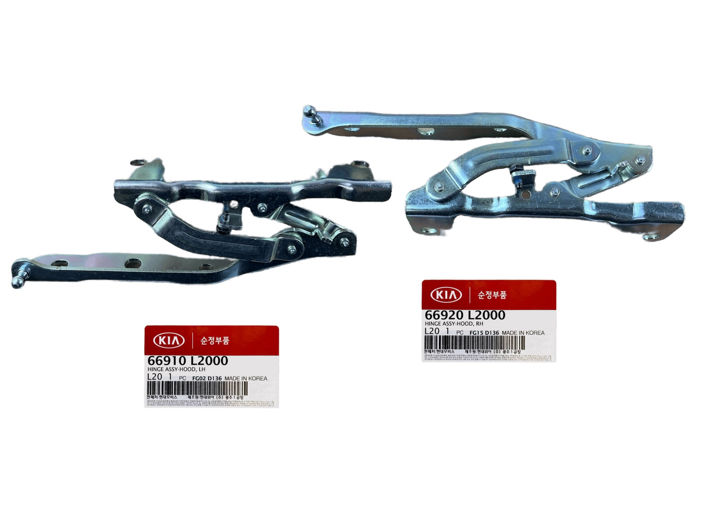 GENUINE 66910L2000 66920L2000 Hood Hinge SET Right & Left for Kia K5 2021-2022
