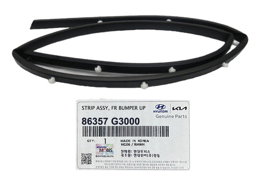 GENUINE 86357G3000 Front Bumper Sight Shield Seal for Hyundai Elantra 2018-2020