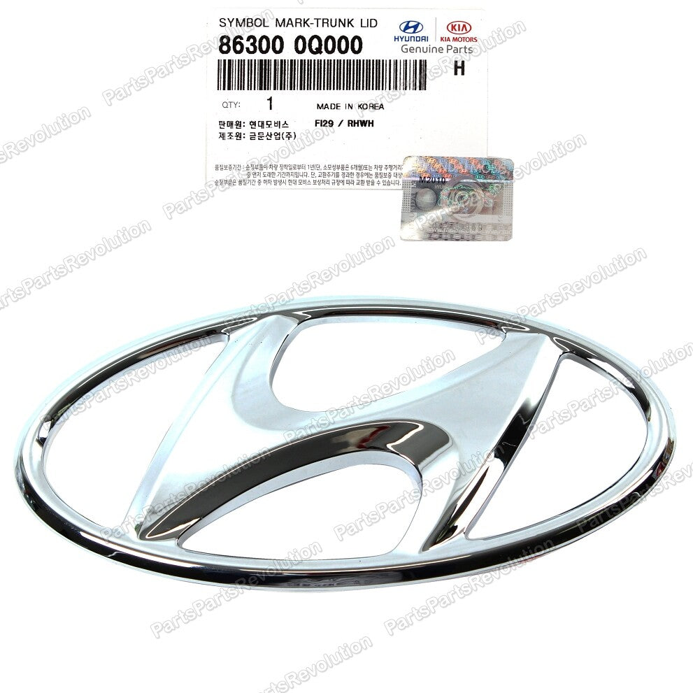 GENUINE Emblem Trunk Lid Badge 863000Q000 for Hyundai 2011-2014 Sonata