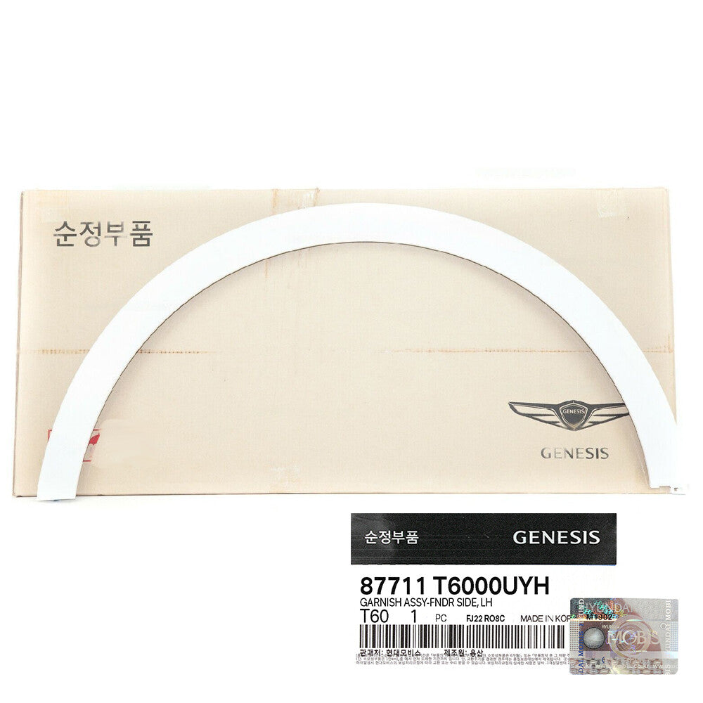 GENUINE 87711T6000UYH Front Left Fender Wheel Molding For Genesis GV80 2021-2022