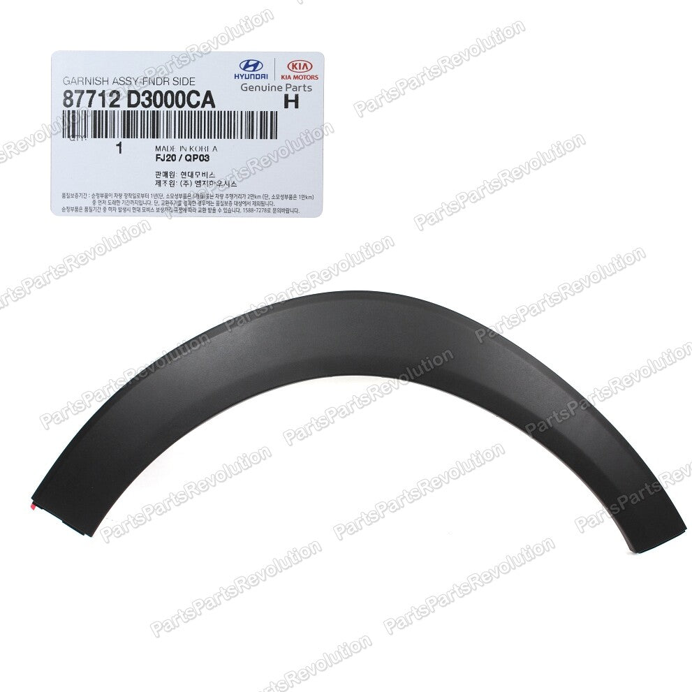 Fender Wheel Molding Front Right 87712D3000CA for Hyundai Tucson 2016-2021