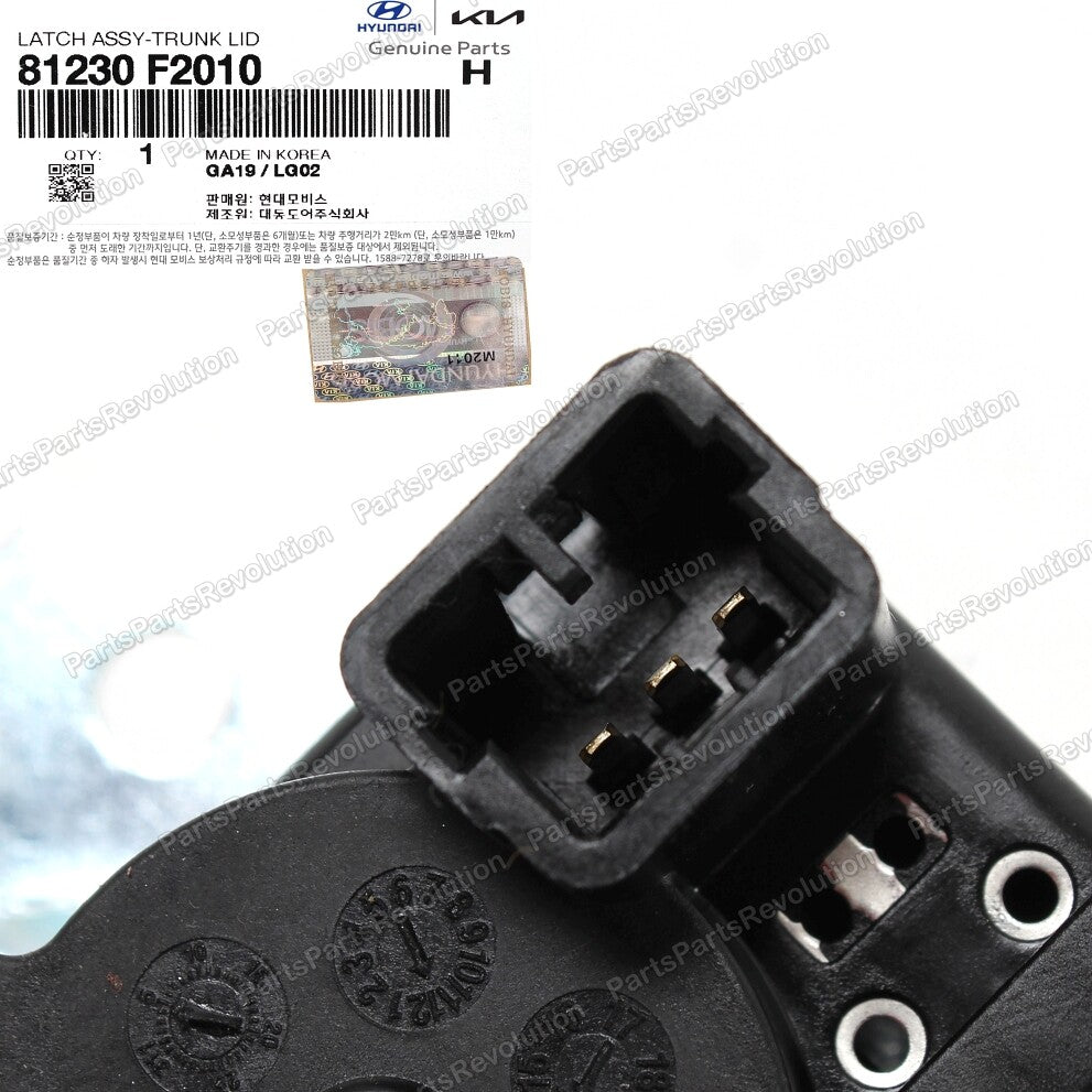 Latch Lock Actuator Trunk 81230F2010 for Hyundai Elantra 17-19