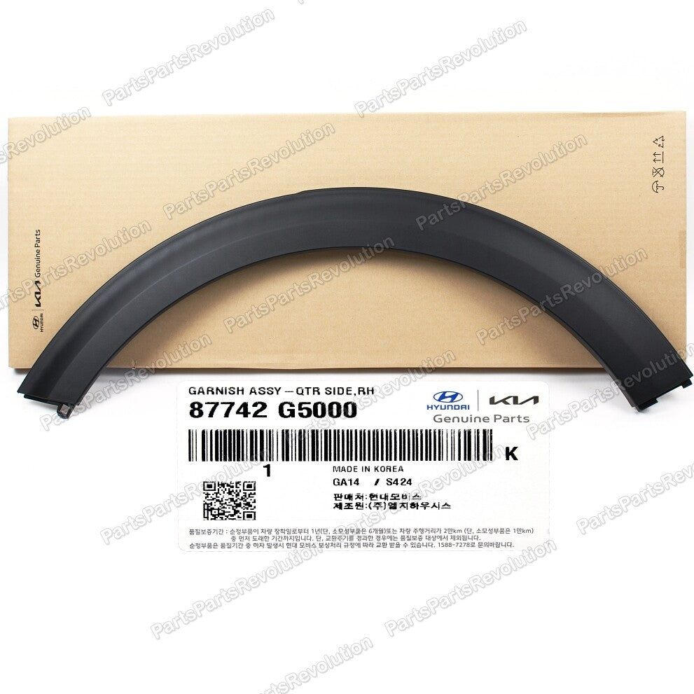 OEM Rear Fender Wheel Molding RIGHT PASSENGER for 17-20 Kia Niro 87742G5000