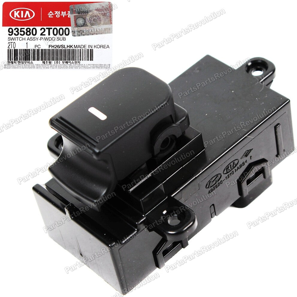 GENUINE Door Power Window Switch Rear 935802T000 for Kia 2011-2013 Optima