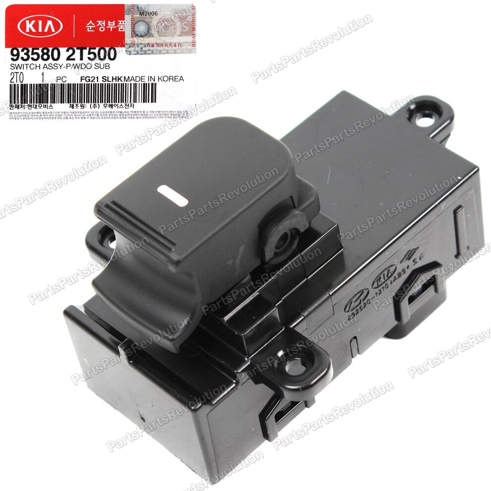 GENUINE Door Power Window Switch Rear 935802T500 for Kia 2014-2016 Optima