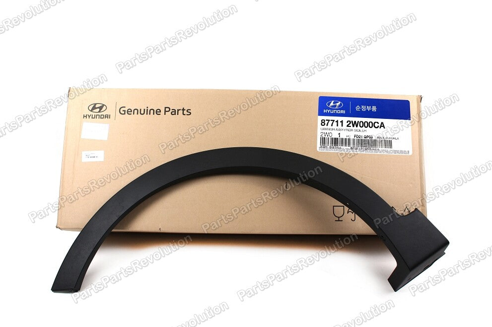 GENUINE 877112W000CA Front Fender Side Garnish LEFT for Hyundai Santa FE 12-15