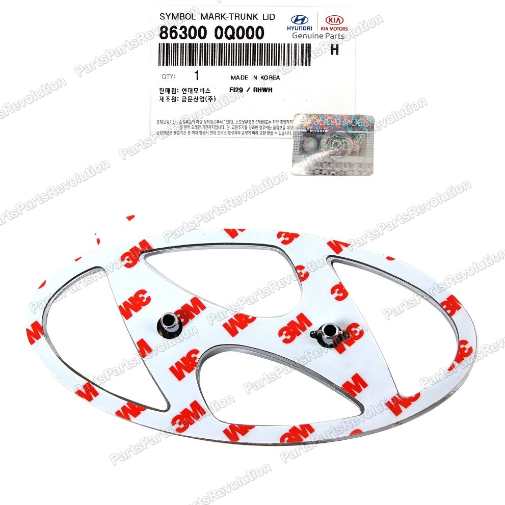 GENUINE Emblem Trunk Lid Badge 863000Q000 for Hyundai 2011-2014 Sonata