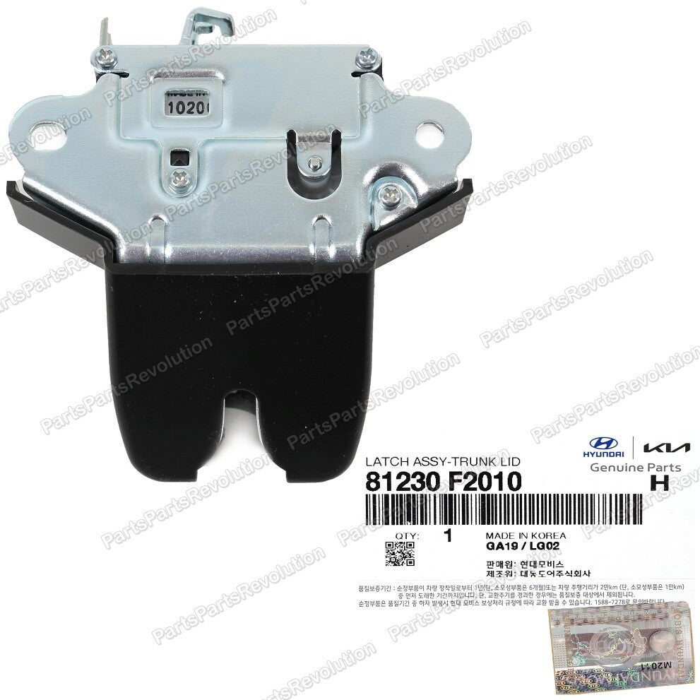 Latch Lock Actuator Trunk 81230F2010 for Hyundai Elantra 17-19