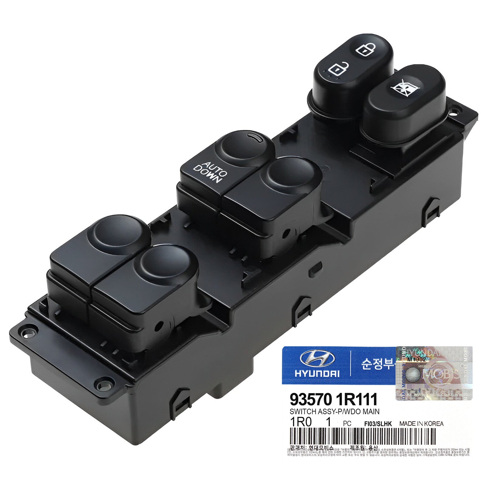 GENUINE 935701R111 Power Window Main Switch for Hyundai Accent 2012-2017