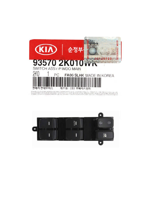 GENUINE 935702K010WK Power Window Main Switch Left for Kia Soul 2011-2013