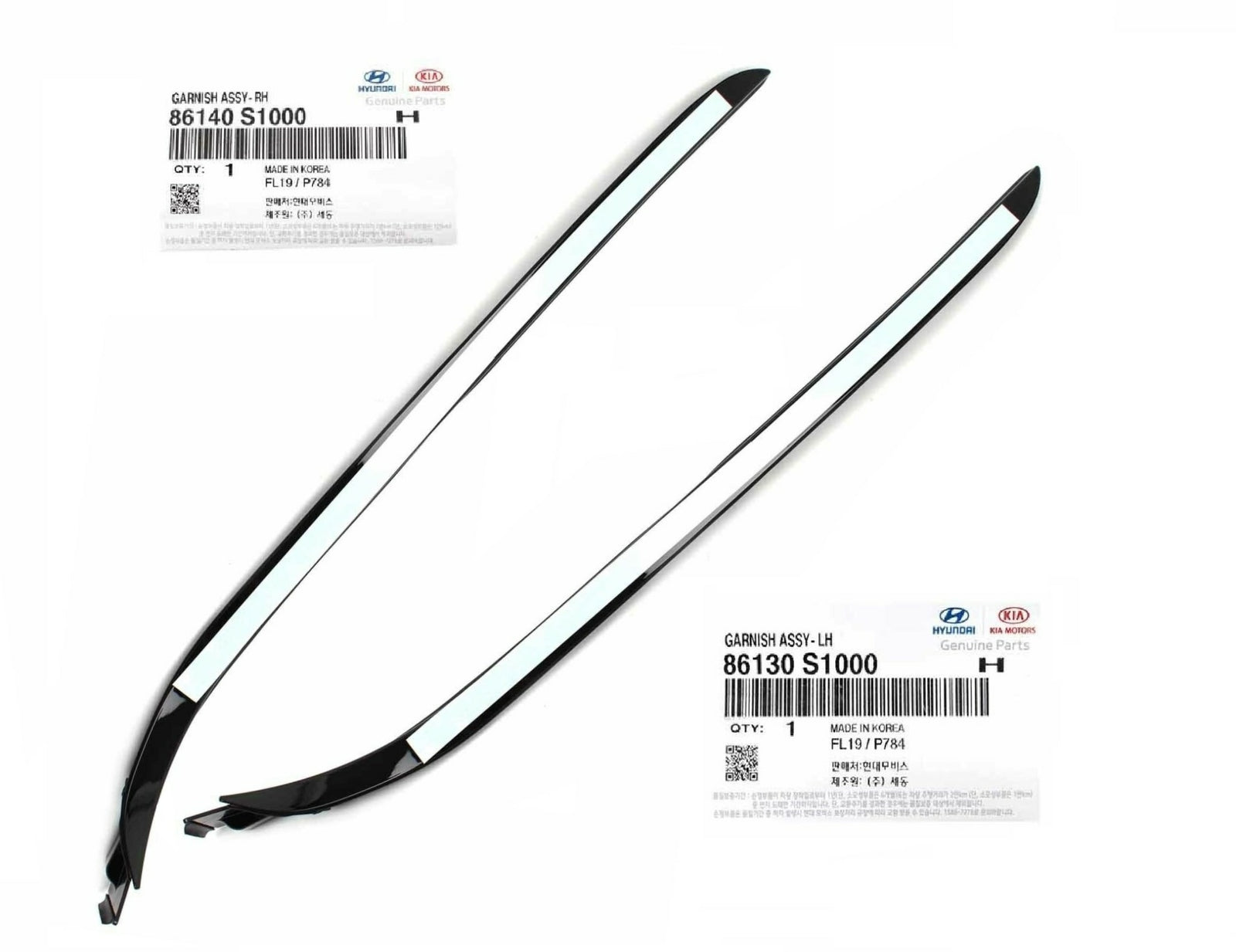 GENUINE Windshield Pillar Molding FRONT Left & Right 1SET for 19-20 Santa Fe