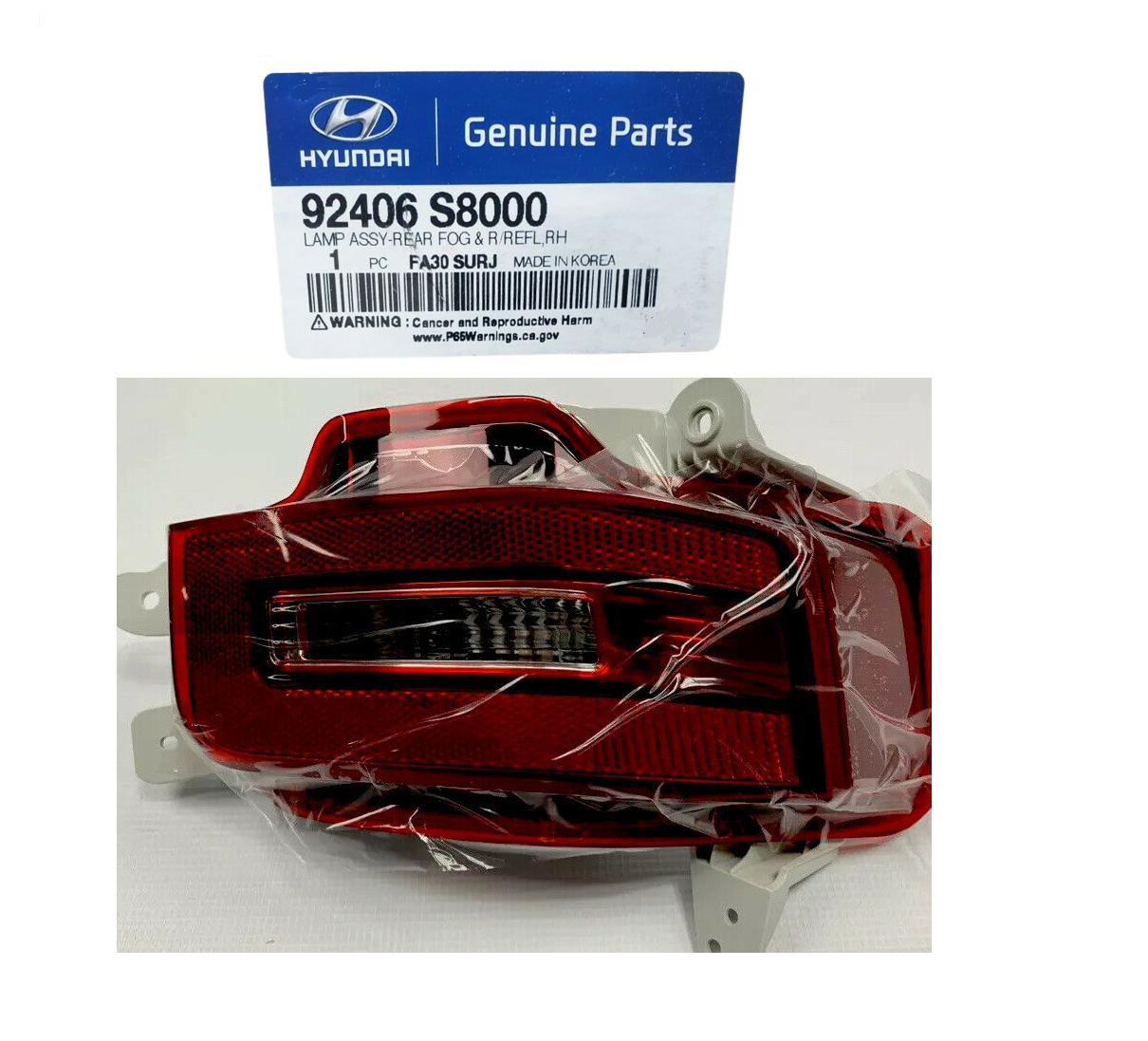 GENUINE Rear Right Side Bumper Backup Lamp Reflector for Hyundai Palisade 20-21