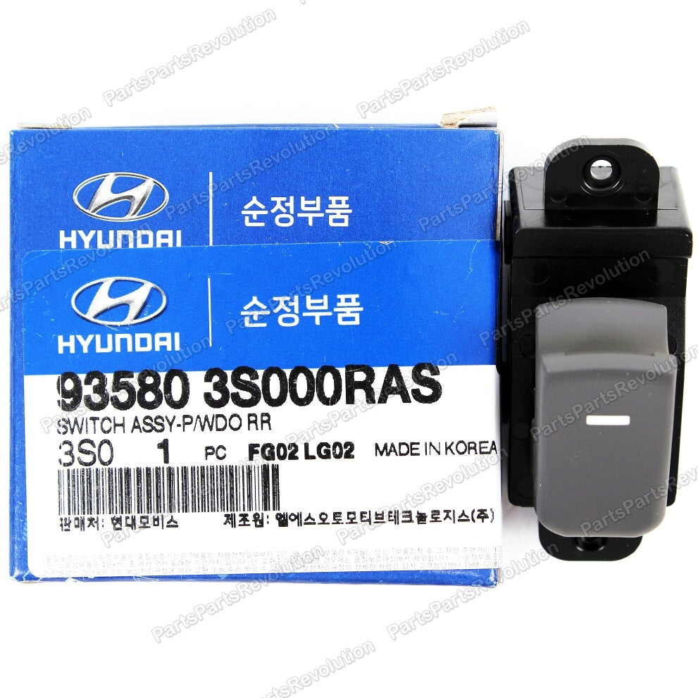 GENUINE Power Window Switch Gray Rear 935803S000RAS for Hyundai 2011-2015 Sonata