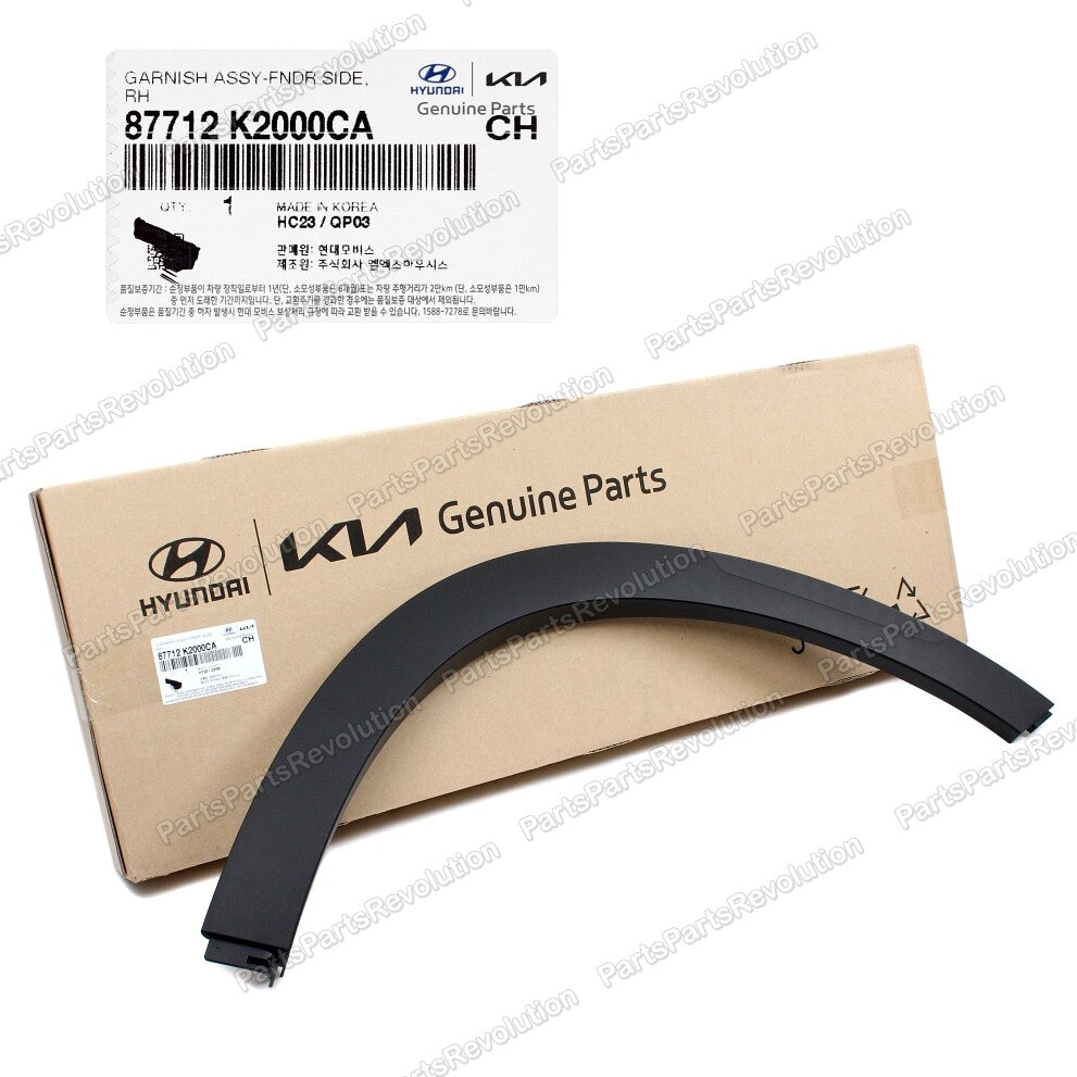 Fender Wheel Molding Front Right 87712K2000CA for Hyundai Venue 20-23
