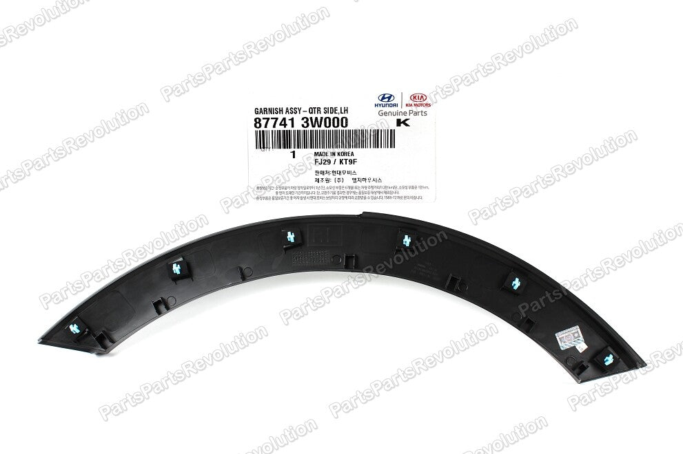 Fender Wheel Molding Driver Left 877413W000 for Kia Sportage 11-16