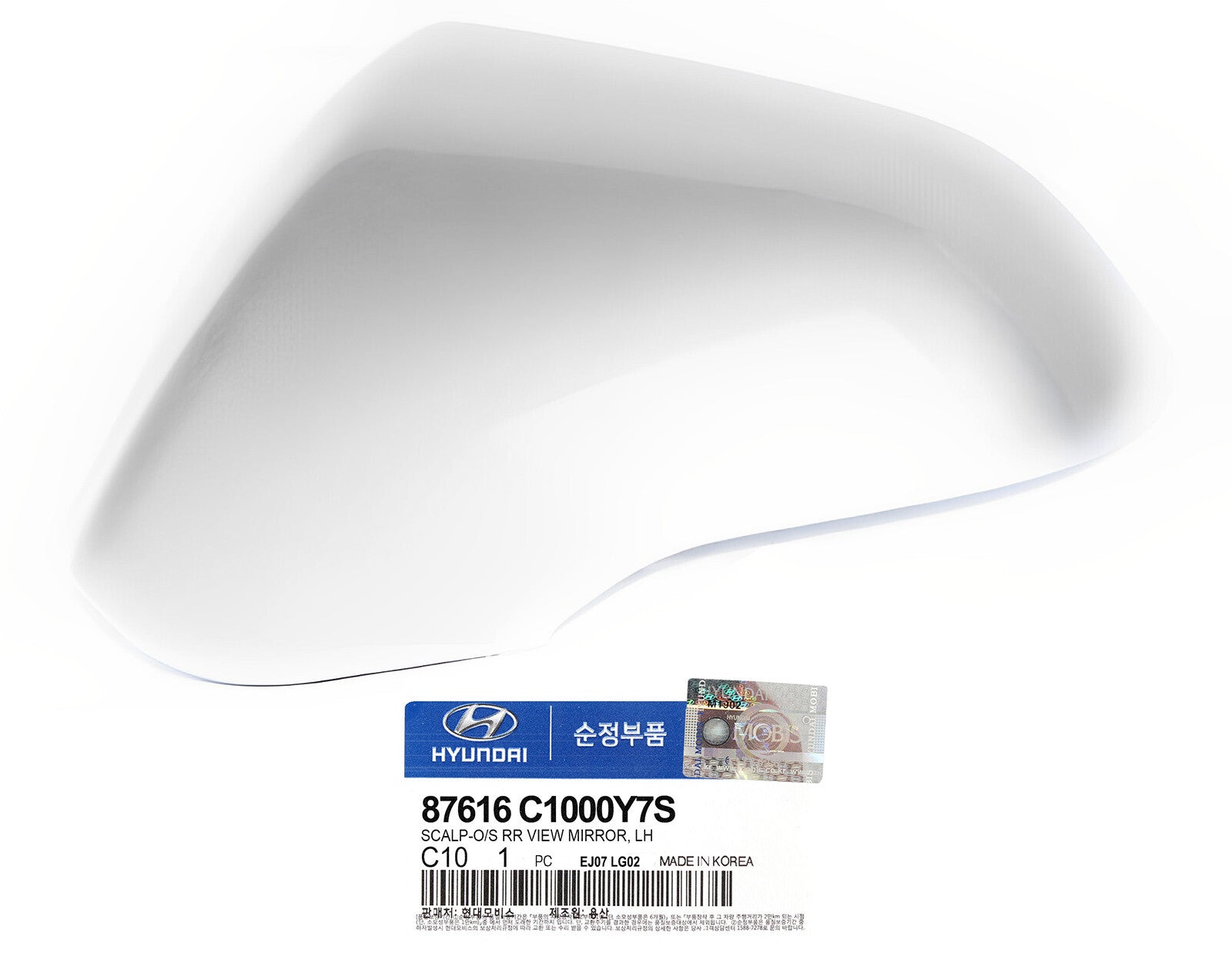 GENUINE 87616C1000Y7S Left Side Mirror Cover for Hyundai Sonata Hybrid 14-17
