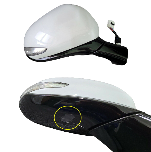GENUINE Side Mirror Left White for Hyundai Santa Fe 2019~2021 87610S1200WW2