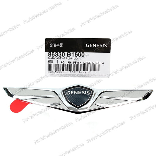 GENUINE Emblem Trunk Lid Badge Rear 86330B1600 for Hyundai 2017-2020 Genesis G80