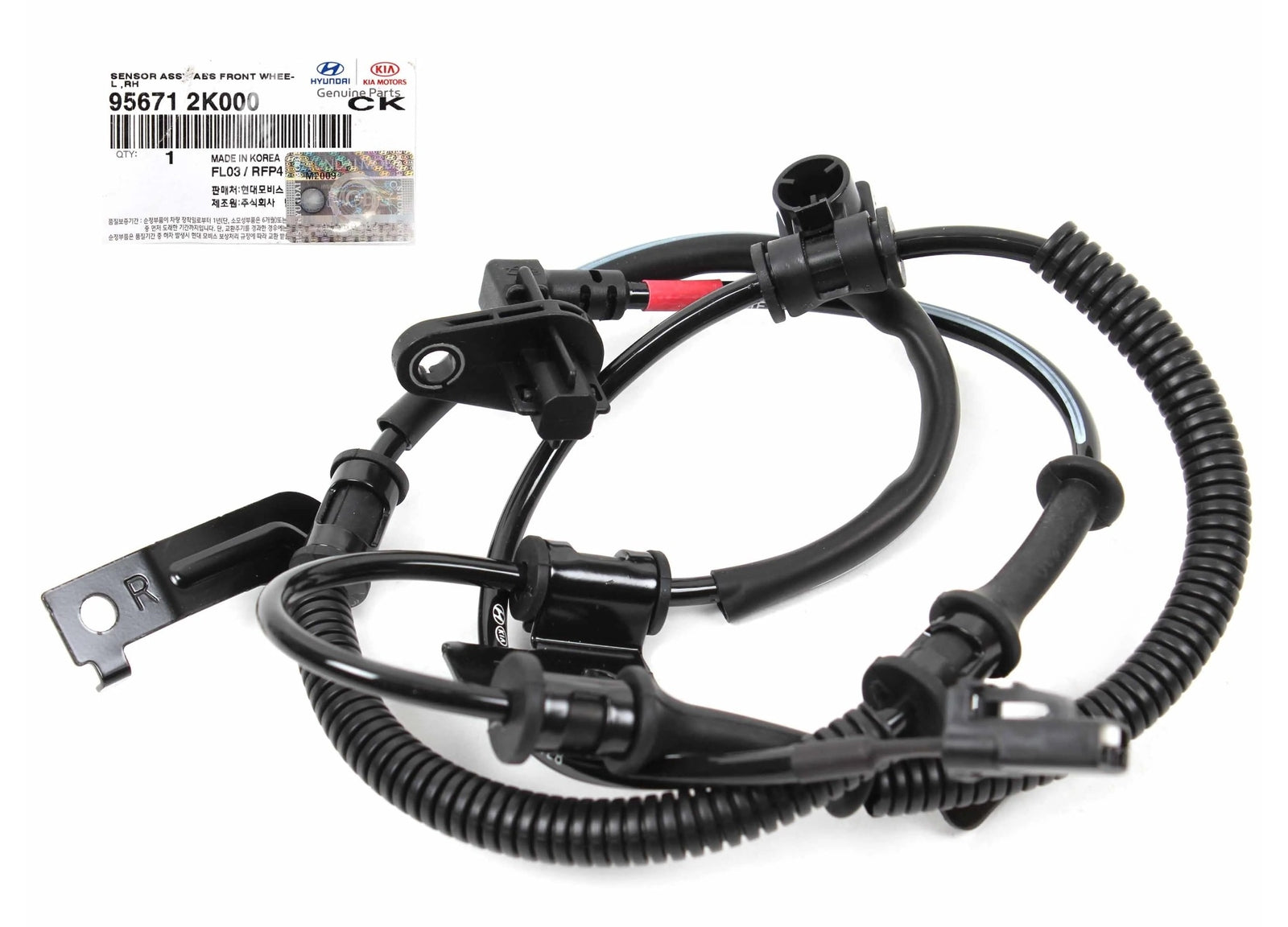 GENUINE 956712K000 Front Right Wheel ABS Speed Sensor for KIA Soul 2010-2013