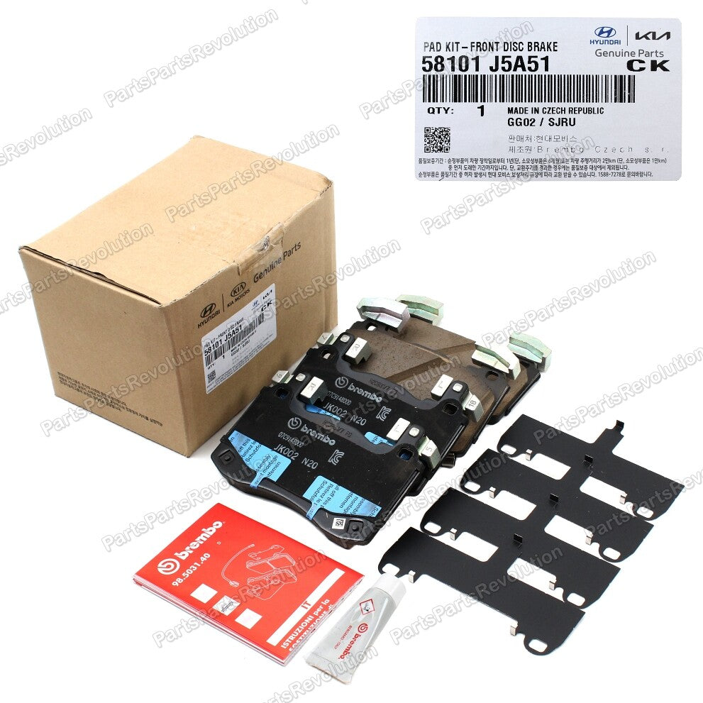 Brake Pad Kit Brembo Front 58101J5A51 for Genesis * See Compatibility *