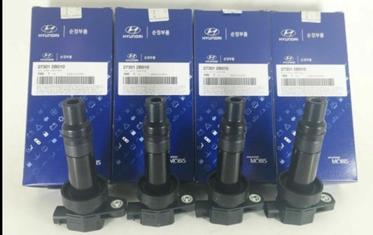 GENUINE Ignition Coil for Spark Plug 4 PACK for Hyundai Kia Rio Soul 273012B010
