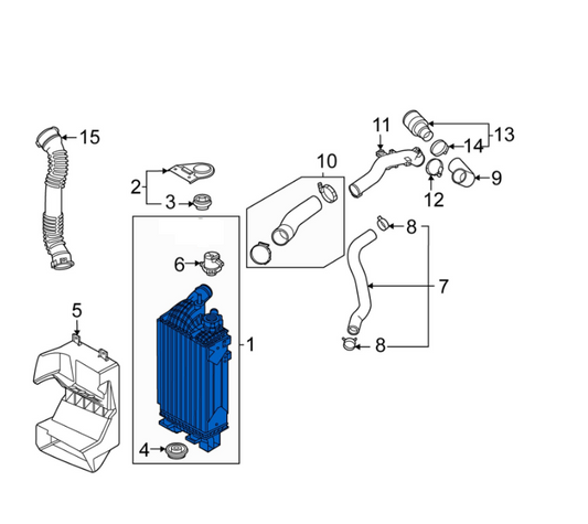GENUINE 282702M000 INTERCOOLER for HYUNDAI Sonata 1.6L TURBO  2020-2021