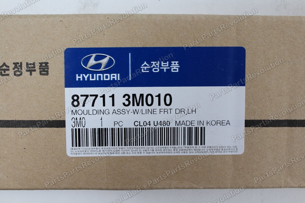 Door Molding Front Left 877113M010 for Hyundai Genesis 2009-2014