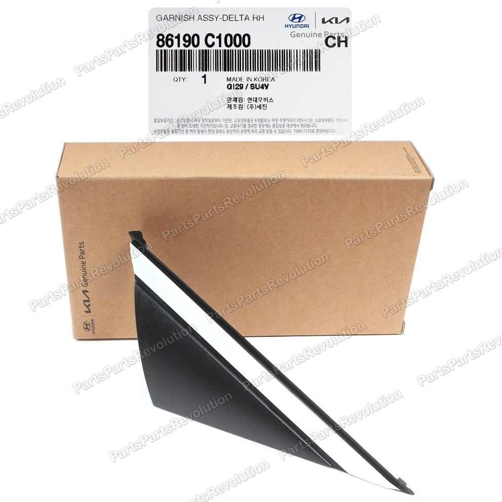 Fender Corner Molding Passenger 86190C1000 for Hyundai Sonata 2015-2019