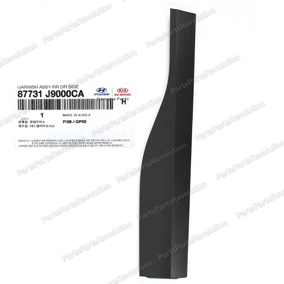 Door Molding Rear Lower Left 87731J9000CA for Hyundai Kona Kona Electric 18-23