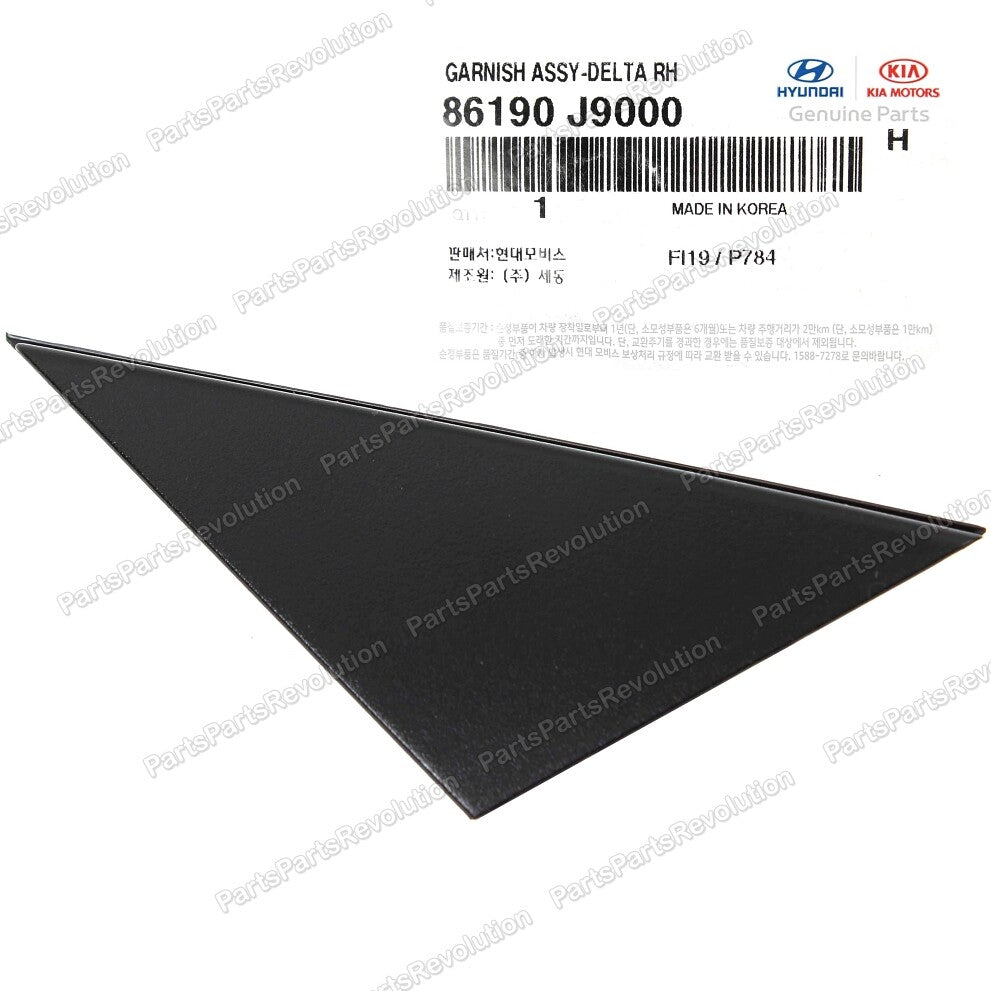 GENUINE Side Mirror Corner Trim Molding Right 86190J9000 for Kona 18-21