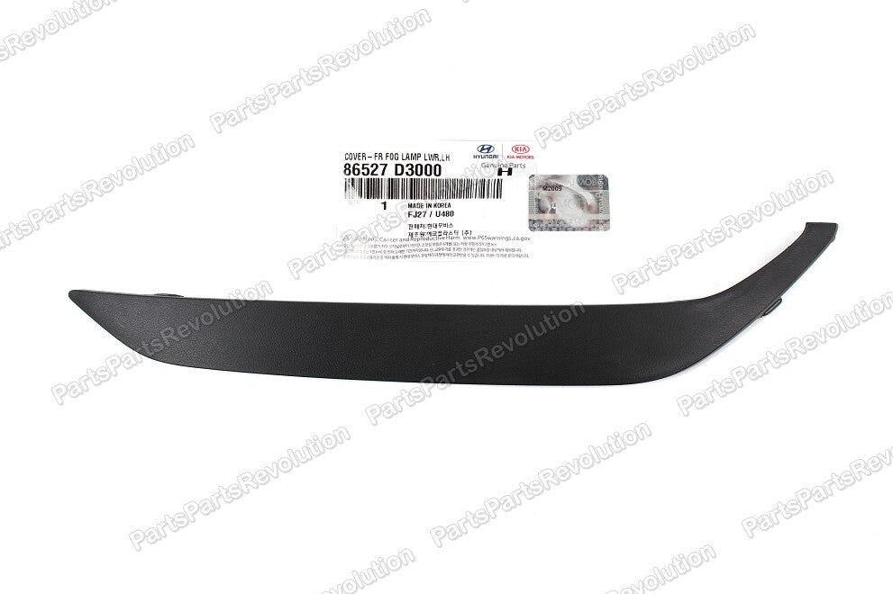 Bumper Trim Molding Driver Front Left 86527D3000 for Hyundai Tucson 16-18