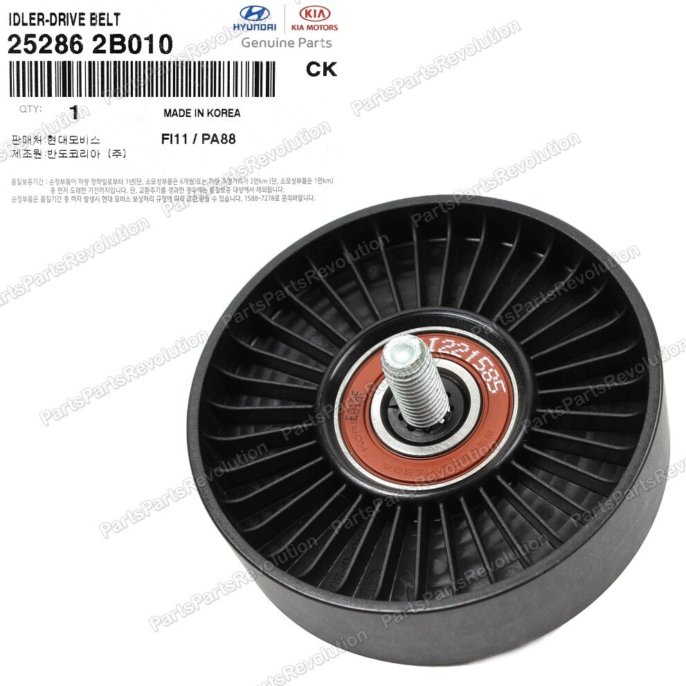 Idler Pulley 252862B010 for Hyundai 12-23 Kia 10-23 Elantra Tucson Optima Forte5