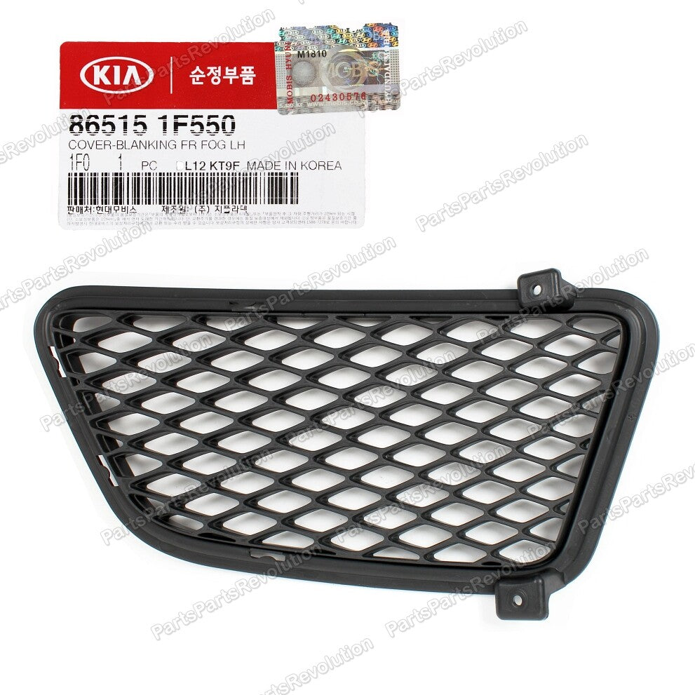 Genuine Front Bumper Blanking Fog Lamp Hole Cover LEFT for Kia Sportage 09-10