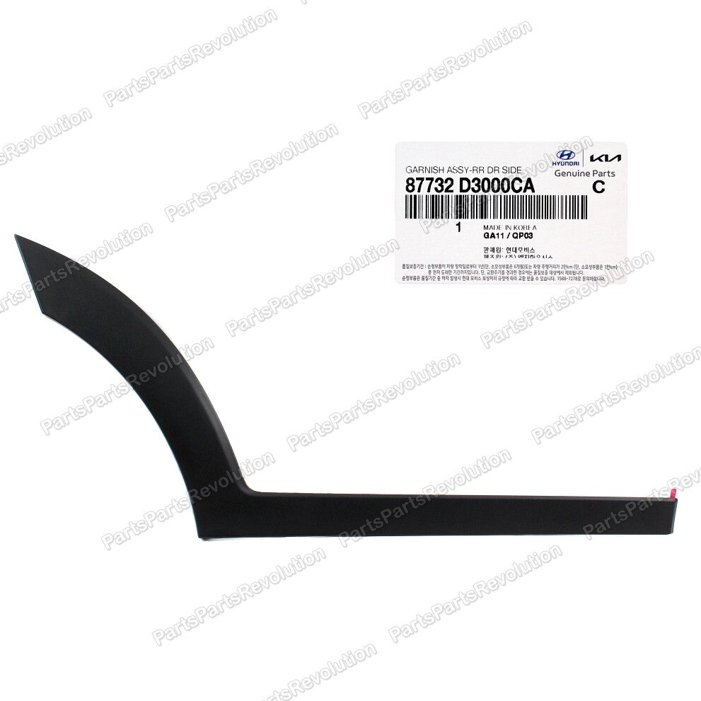 Door Molding Rear Right 87732D3000CA for Hyundai Tucson 2016-2021