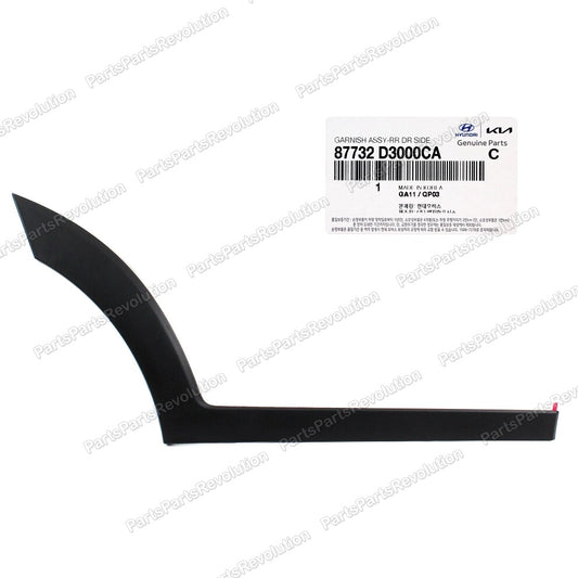 Door Molding Rear Right 87732D3000CA for Hyundai Tucson 2016-2021