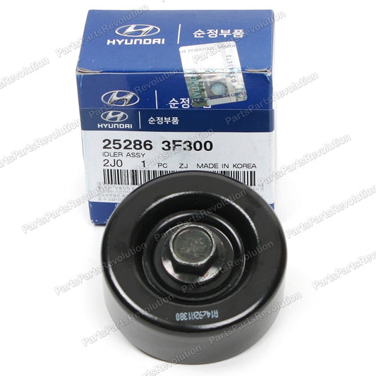 Idler Pulley 252863F300 for Hyundai 09-22 Kia 09-17 Genesis Borrego G80 G90