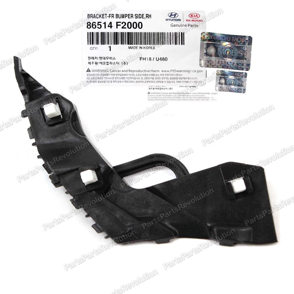 GENUINE Bumper Bracket Front Right 86514F2000 for Hyundai Elantra 17-18