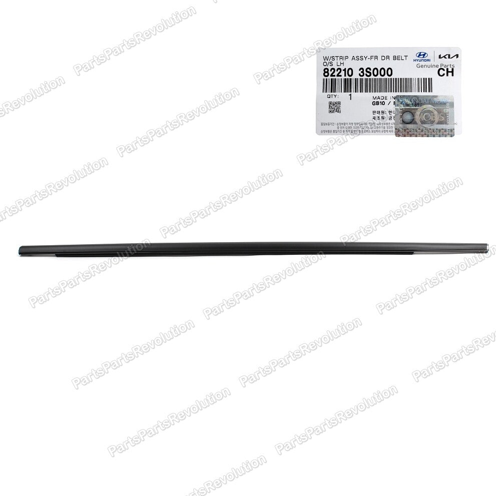 Door Belt Molding Driver Front Left 822103S000 for Hyundai Sonata 11-15