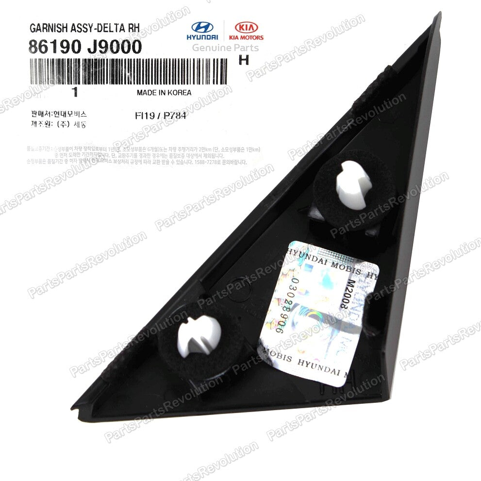 GENUINE Side Mirror Corner Trim Molding Right 86190J9000 for Kona 18-21