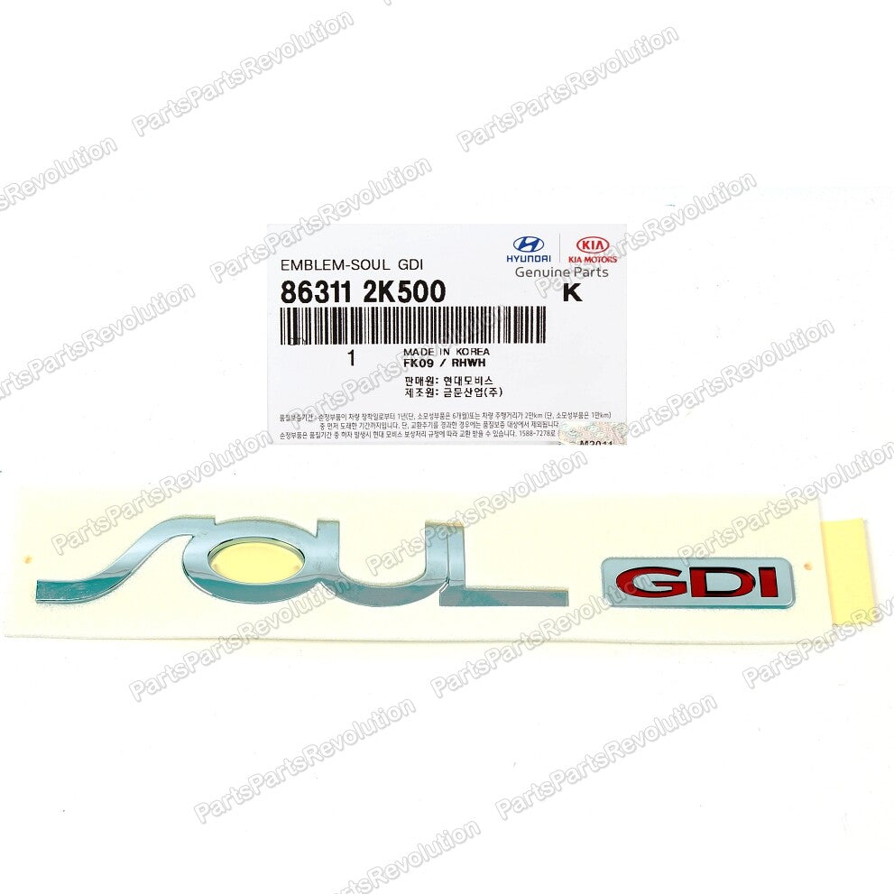 GENUINE Emblem Badge Trunk Soul GDI Rear 863112K500 for Kia Soul