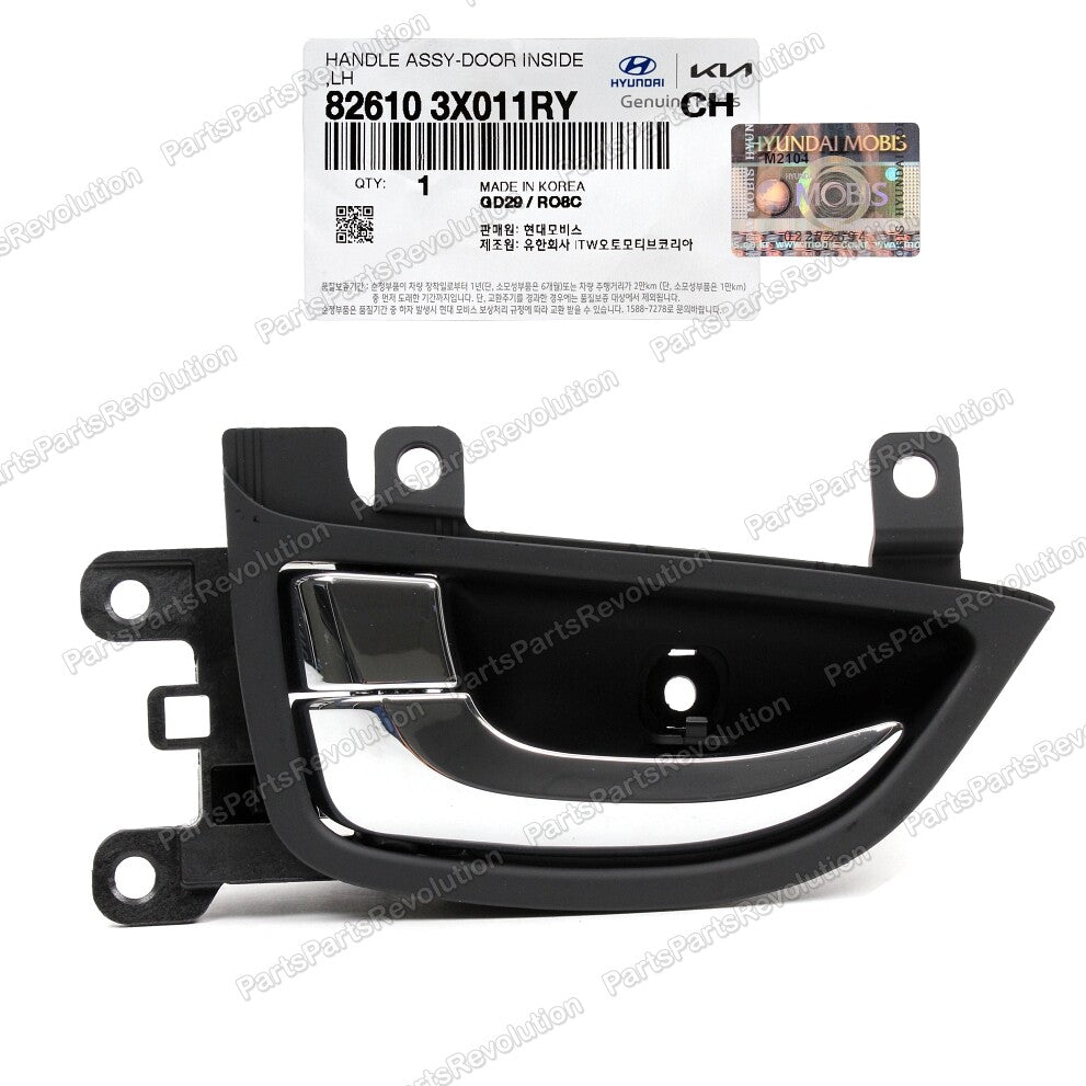 Inside Door Handle Chrome Front Left 826103X011RY for Hyudnai 2014-2016 Elantra