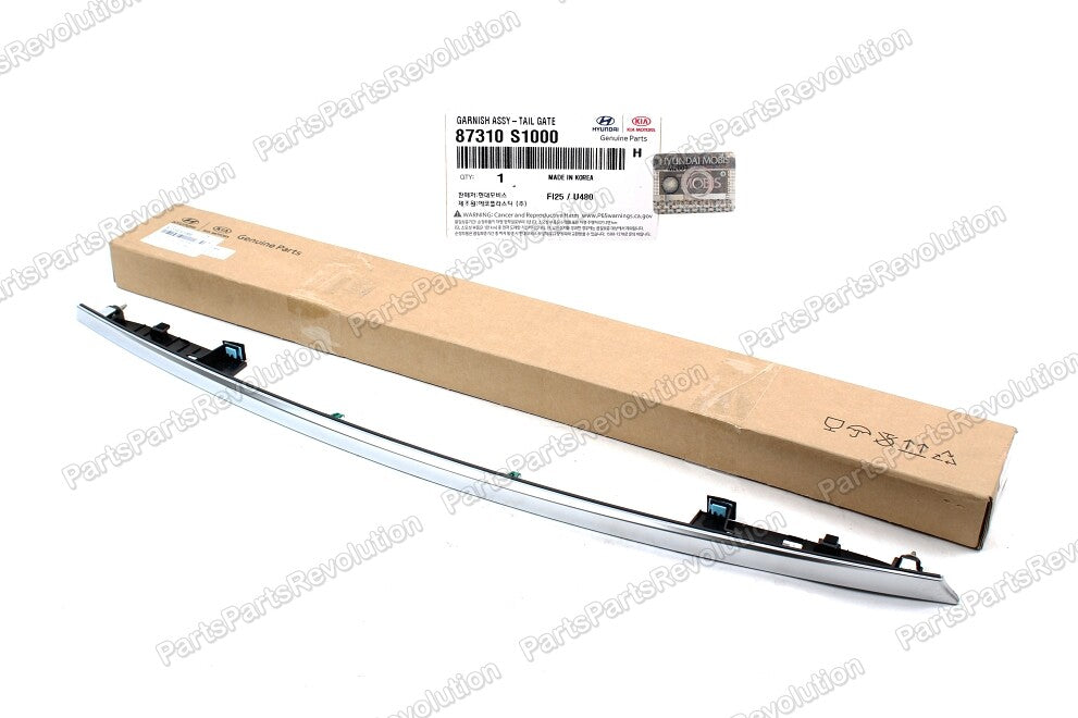 GENUINE Rear Tailgate Garnish Chrome for 2019 2020 Hyundai Santa Fe 87310S1000
