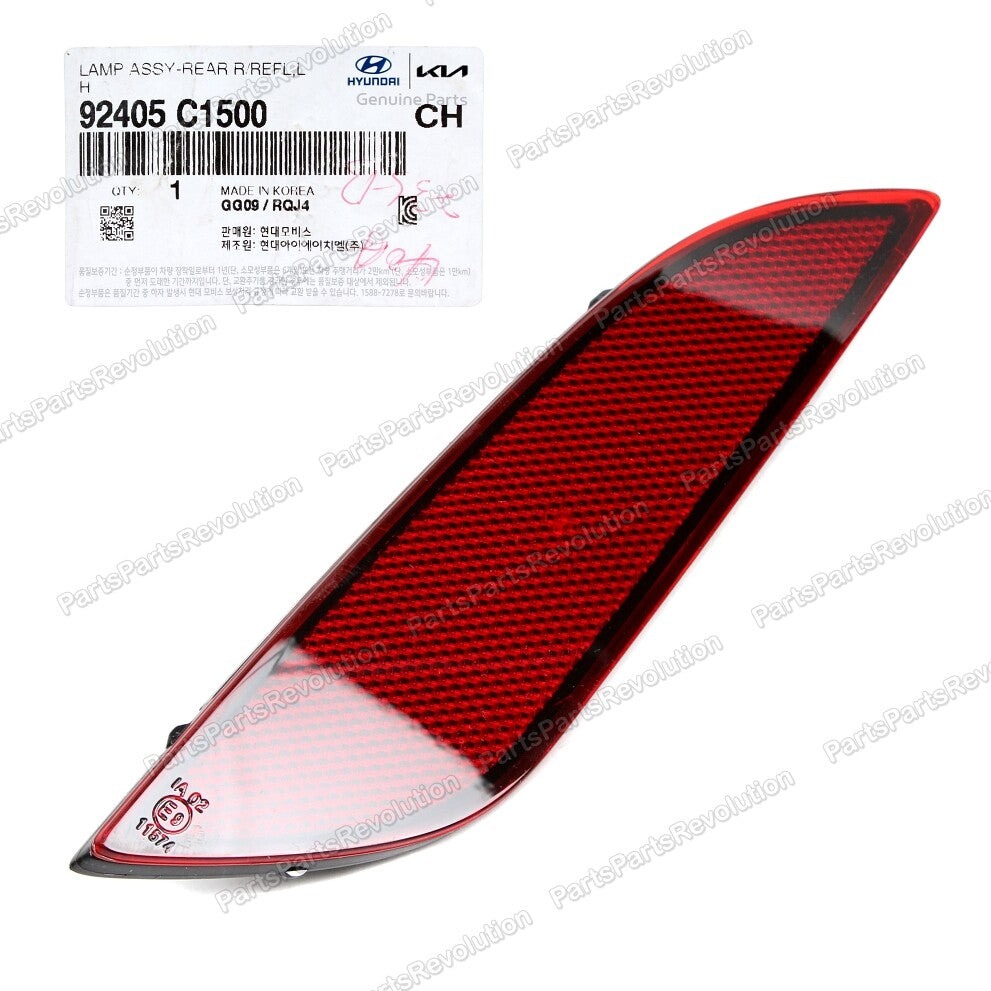 Bumper Reflector Rear Left 92405C1500 for Hyundai Sonata 2018-2019