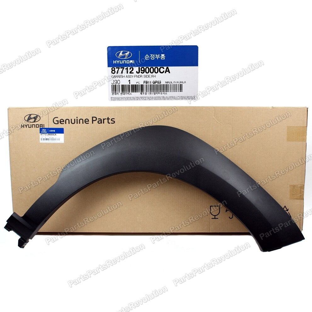 Fender Molding Front Right 87712J9000CA for Hyundai Kona 20182020