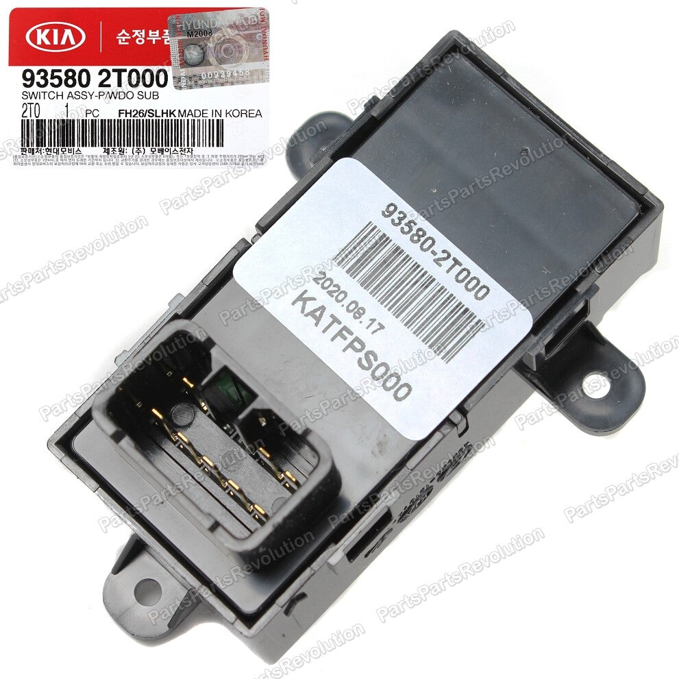 GENUINE Door Power Window Switch Rear 935802T000 for Kia 2011-2013 Optima