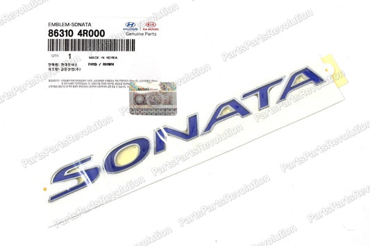 Emblem Trunk Lid Blue Rear 863104R000 for Hyundai 2011-2015 Sonata Hybrid