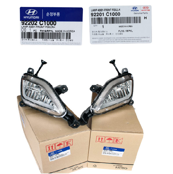 GENUINE 92201C1000 & 92202C1000 Fog Light Lamp L & R for Hyundai Sonata 15-17