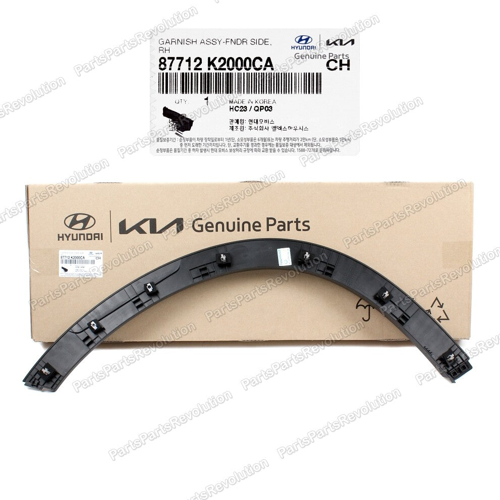 Fender Wheel Molding Front Right 87712K2000CA for Hyundai Venue 20-23