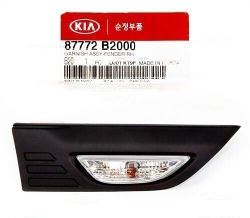 GENUINE 87772B2000 Right Fender Trim Molding Repeater Lamp for KIA Soul 2014-16