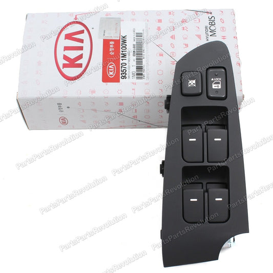 Power Window Switch Front Left 935701M100WK for Kia 2010-2013 Forte